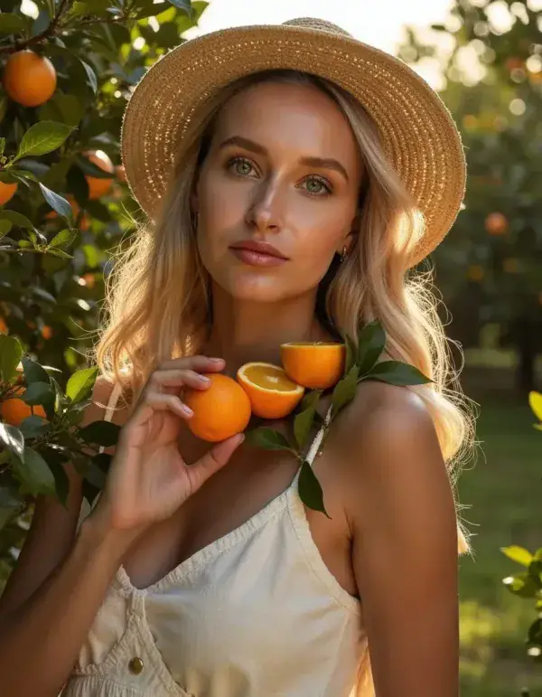 Orange Fairy Tale AI prompt example