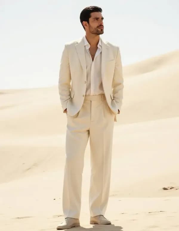 Sand silhouette AI prompt example