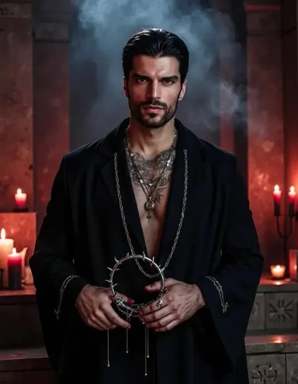 Beispiel für KI-Prompt Priester eines vergessenen Kultes