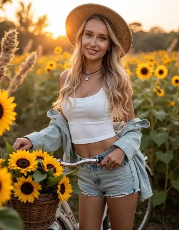 Sunflower mood AI prompt example