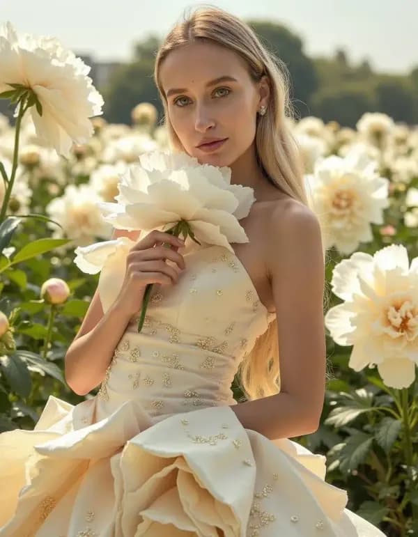 Beispiel für KI-Prompt Blumenträume