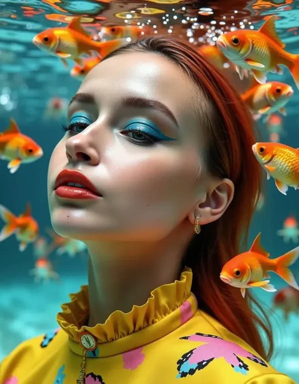 Neon syren AI prompt example