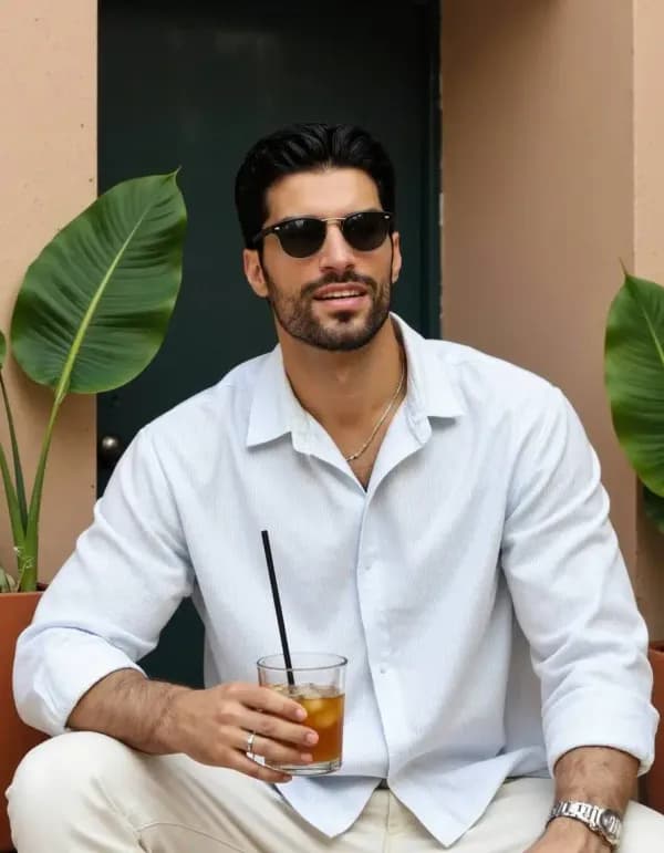 Beispiel für KI-Prompt Der erste Schluck